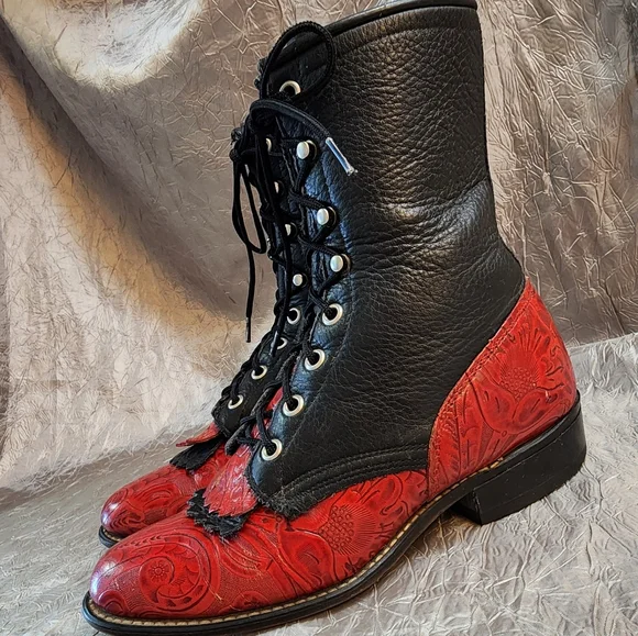 LAREDO ROPER BOOTS SZ 7 - Picture 2 of 16